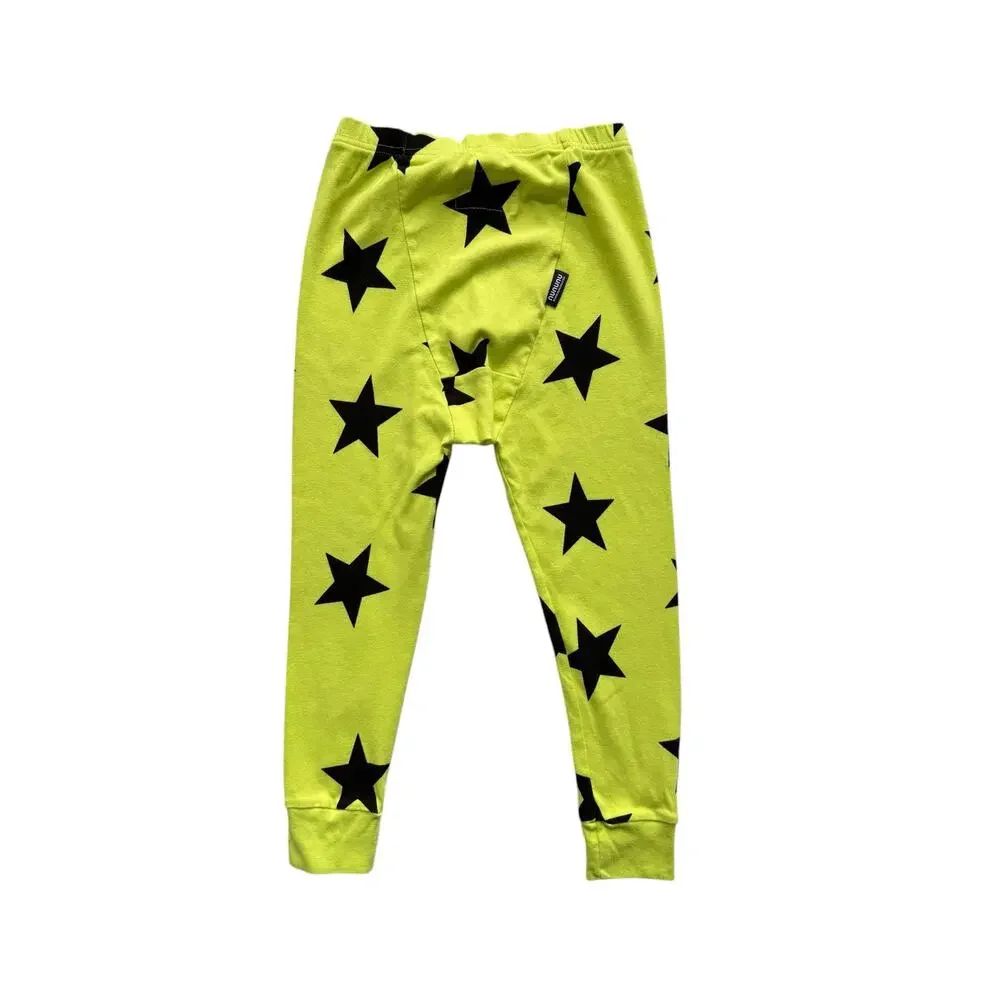 Nununu Neon Stars Short Sleeve Pajama Set Size 6-7y